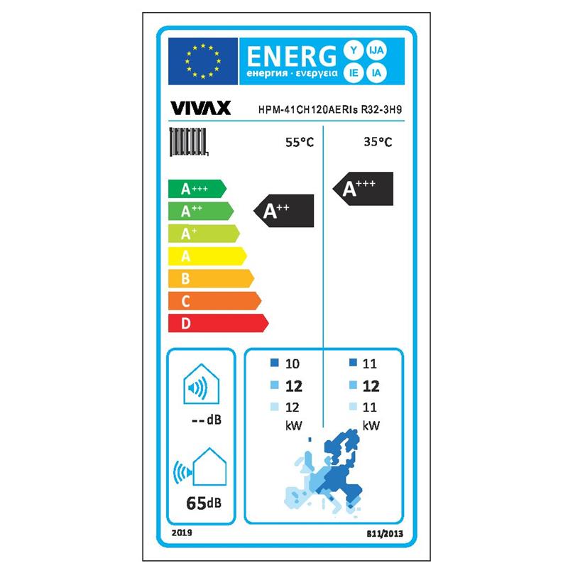 VIVAX COOL TOPLOTNA ČRPALKA HPM-41CH120AERIS R32-3H9