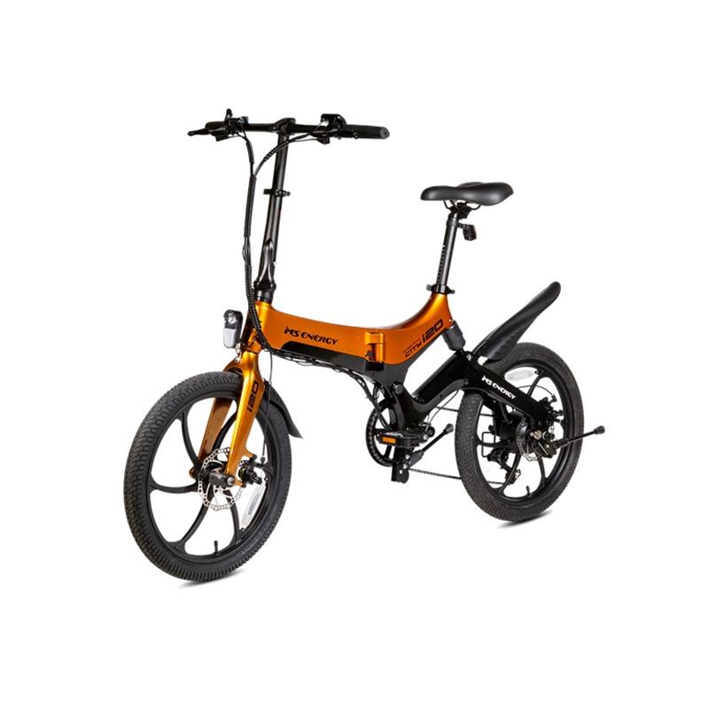 MS ENERGY električno kolo i20, oranžno-črno