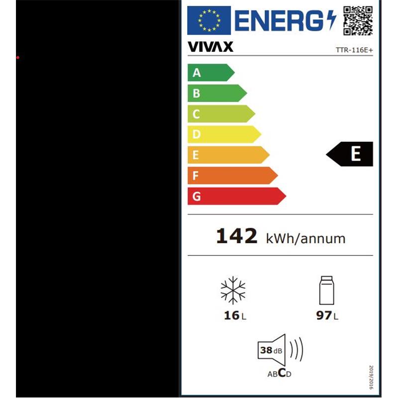 VIVAX hladilnik TTR-116E+