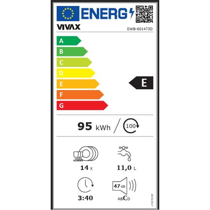 VIVAX Pomivalni stroj DWB-601473D