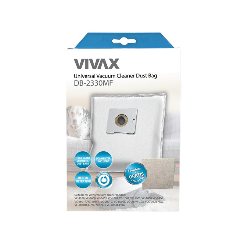 VREČKE ZA SESALNIK+FILTER 4/1 DB-2330MF VIVAX