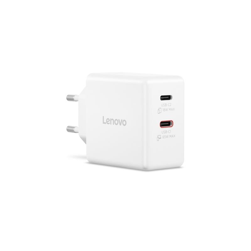 Lenovo polnilec Dual USB-C 65W GaN