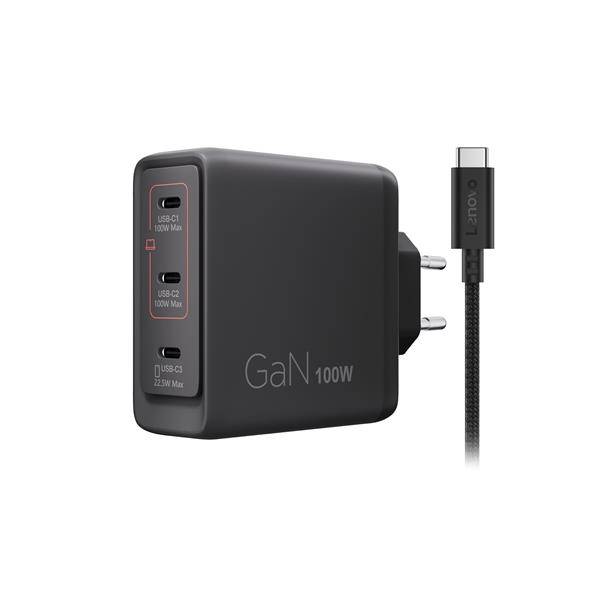 Lenovo polnilec multi-port USB-C 100W GaN