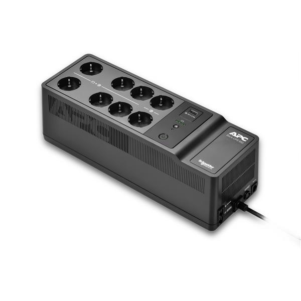 APC Back-UPS 650VA, 230V,  8x Schuko, 1 USB charging port