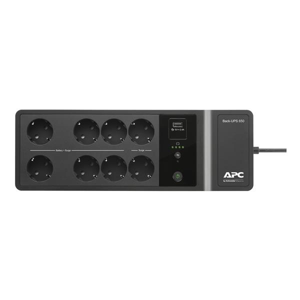 APC Back-UPS 650VA, 230V,  8x Schuko, 1 USB charging port