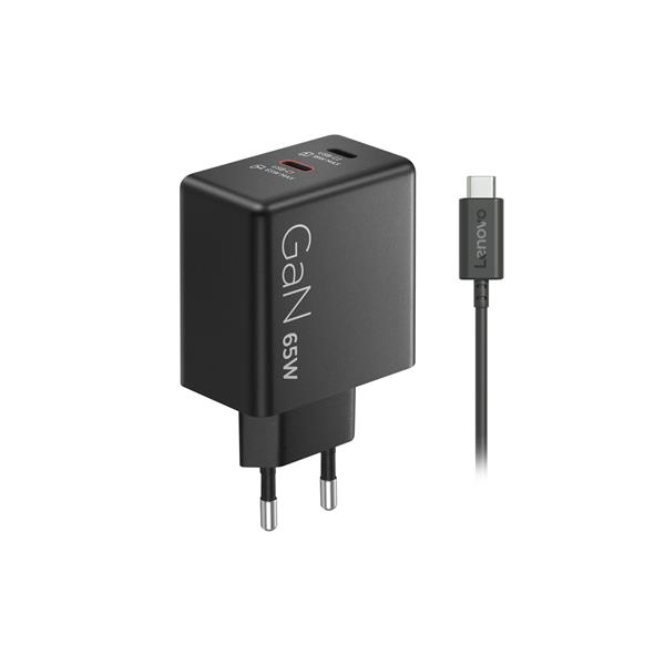 Lenovo polnilec Dual USB-C 65W GaN