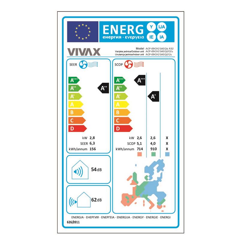 VIVAX COOL klima ACP-09CH25AEQI+ R32 SET Z MONTAŽO