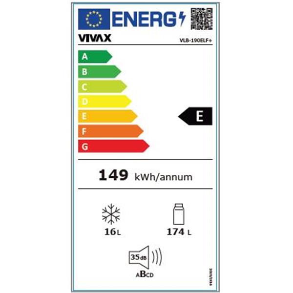 VIVAX VGRADNI HLADILNIK VLB-190ELF+