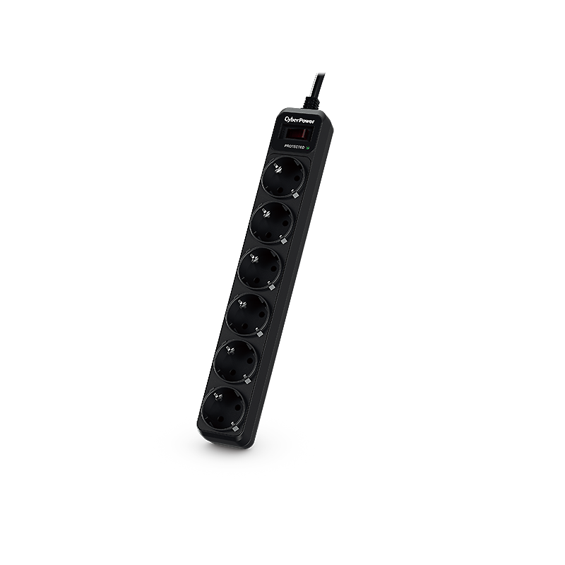 Cyberpower Surge Protection, 6x Schuko, 1.8m