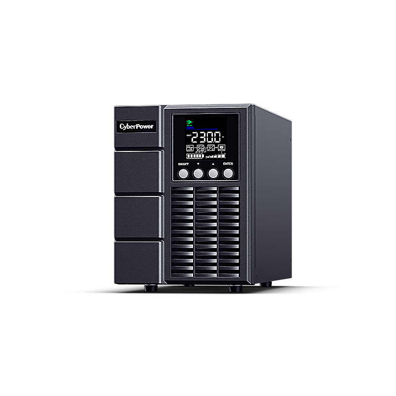 Cyberpower UPS, Double Conversion, 1000 VA, 900 W, 1x IEC C13 / 2x Schuko, Color LCD display