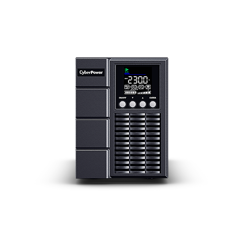Cyberpower UPS, Double Conversion, 1000 VA, 900 W, 1x IEC C13 / 2x Schuko, Color LCD display
