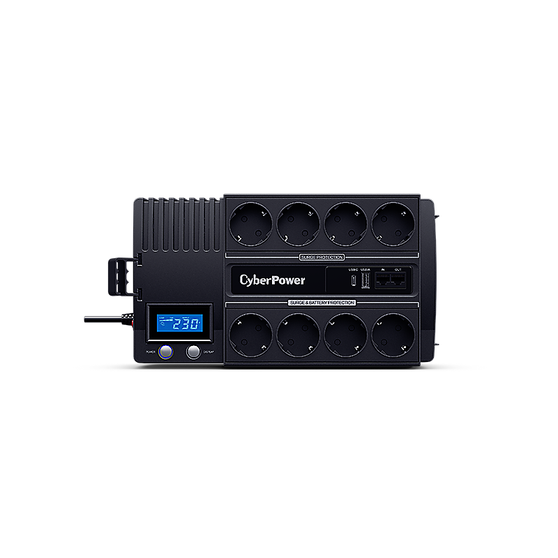 Cyberpower UPS, Line interactive, 700 VA, 420 W, 8x Schuko, LCD display