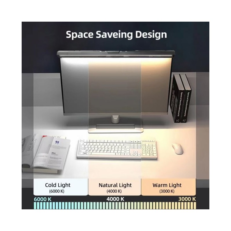 Monitor USB LED svetilka z upravljanjem na dotik