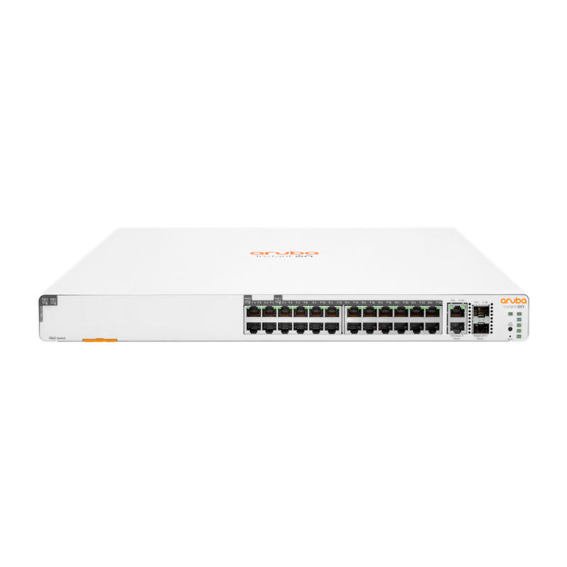 HPE Networking Instant On Switch 20p Gigabit CL4 4p Gigabit CL6 PoE 2p 10GBT 2p SFP+ 370W 1960
