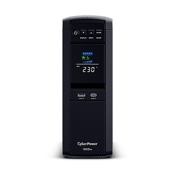 Cyberpower UPS, Line interactive, 1600 VA,1000 W, 6x Schuko, LCD display