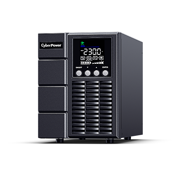 Cyberpower UPS, Double Conversion, 1000 VA, 900 W, 1x IEC C13 / 2x Schuko, Color LCD display