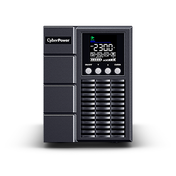 Cyberpower UPS, Double Conversion, 1000 VA, 900 W, 1x IEC C13 / 2x Schuko, Color LCD display