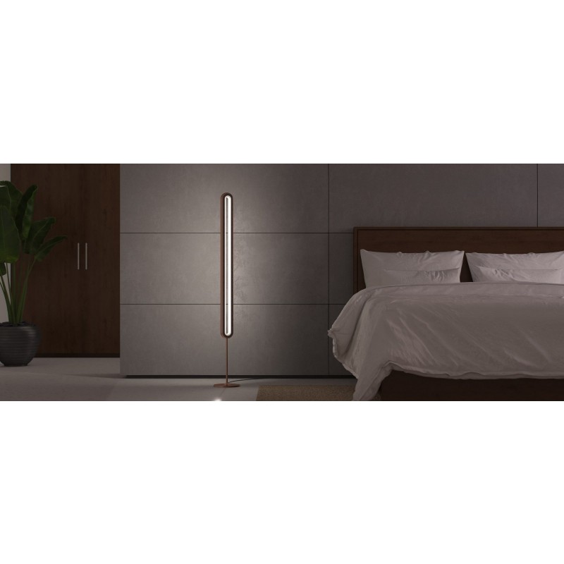 LightPillar svetilka (rjava) dimmable, daljinsko stikalo