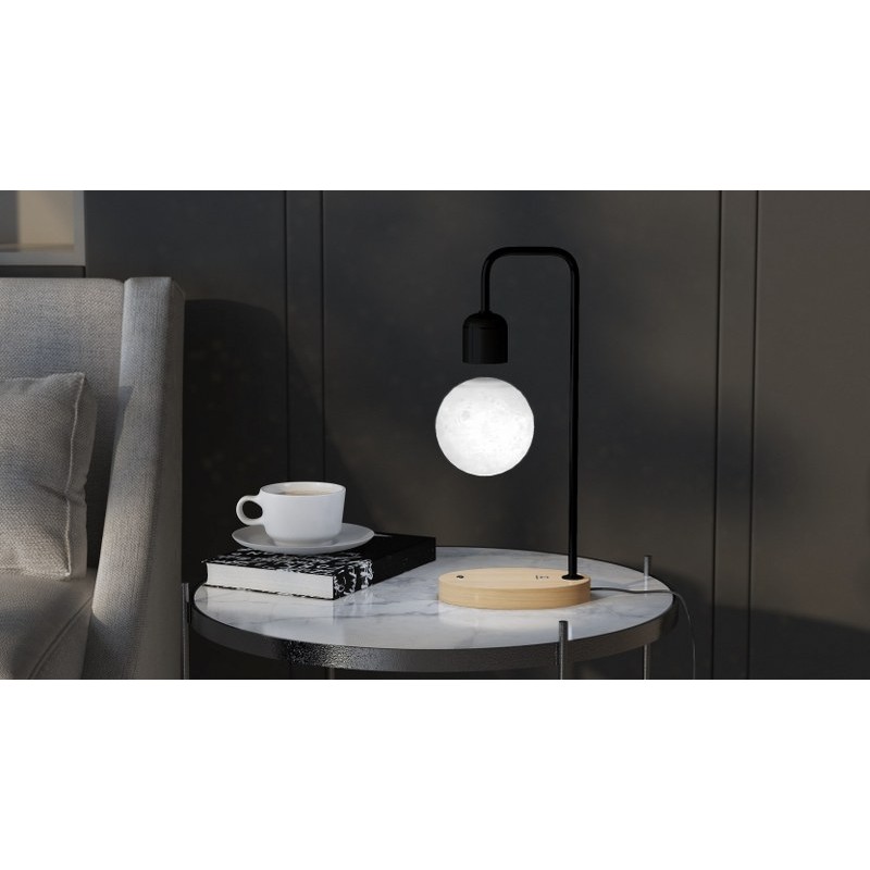 svetilka LevitatingLamp |Moon| Light Wood