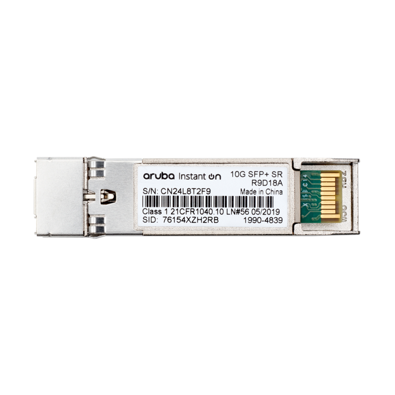 HPE SWITCH DOD ARUBA 10G SFP+ LC SR 300M MMF TRANSCEIVER