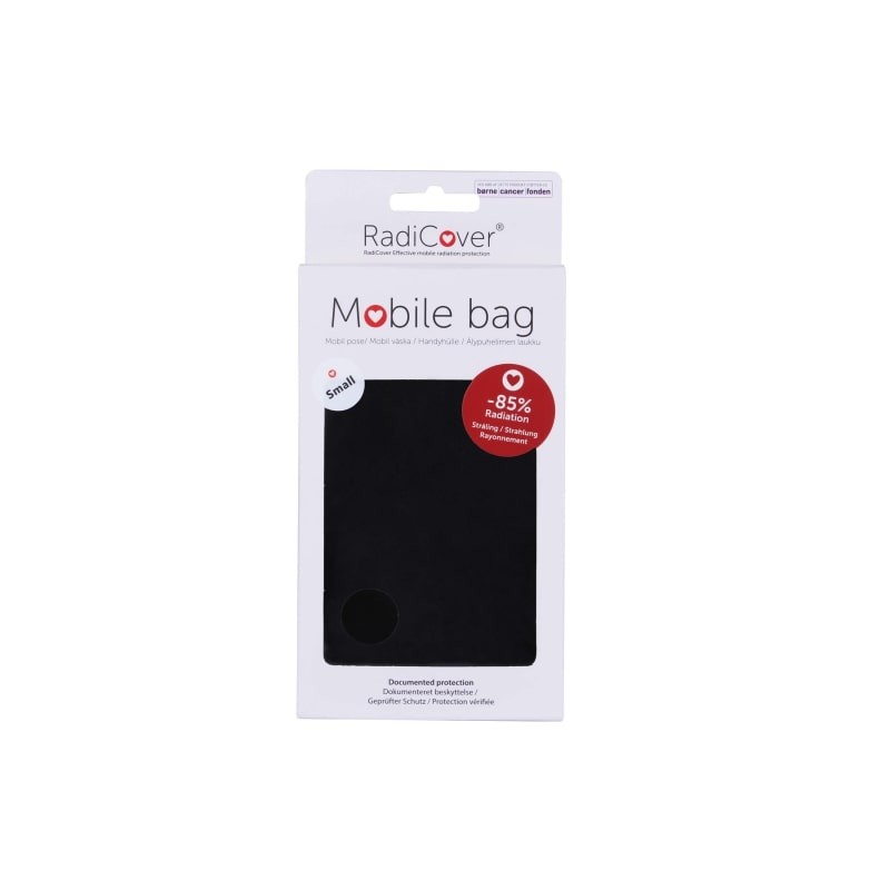 Zaščitna vrečka za mobilni tel RadiCover (majhna, črna)