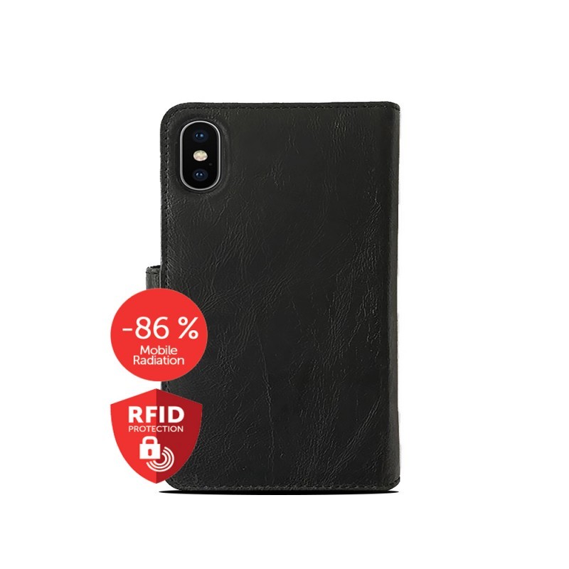 zaščitni ovitek za iPhone 11 RadiCover (flipcover, črn, PU)