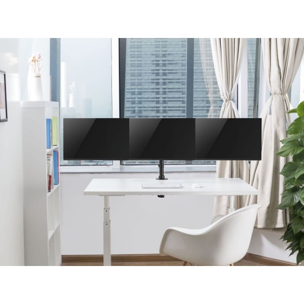 Equip 13''-27'' namizno stojalo za 3 monitorje