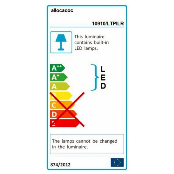 LightPillar svetilka (siva) dimmable, daljinsko stikalo